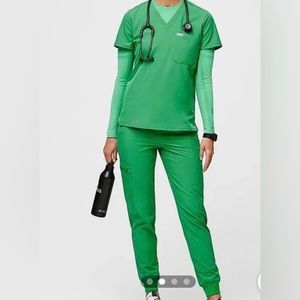 Green Women's Scrub Set